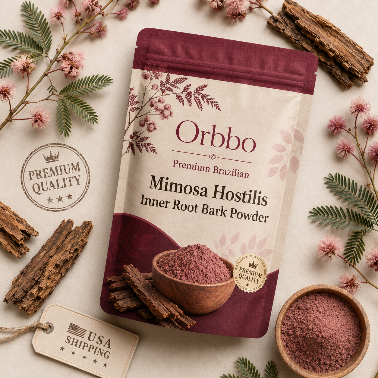 Brazilian Mimosa Hostilis Root Bark Powder – USA Shipping